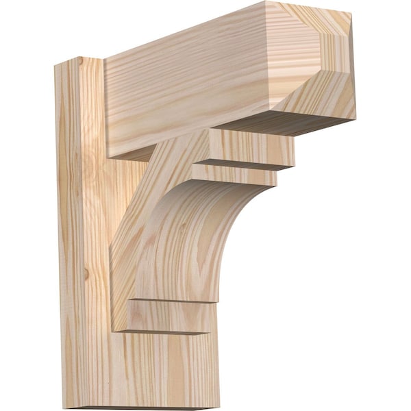 Ekena Millwork Merced Craftsman Smooth Outlooker, Douglas Fir, 5 1/2"W x 12"D x 12"H OUT06X12X12MRC04SDF - main